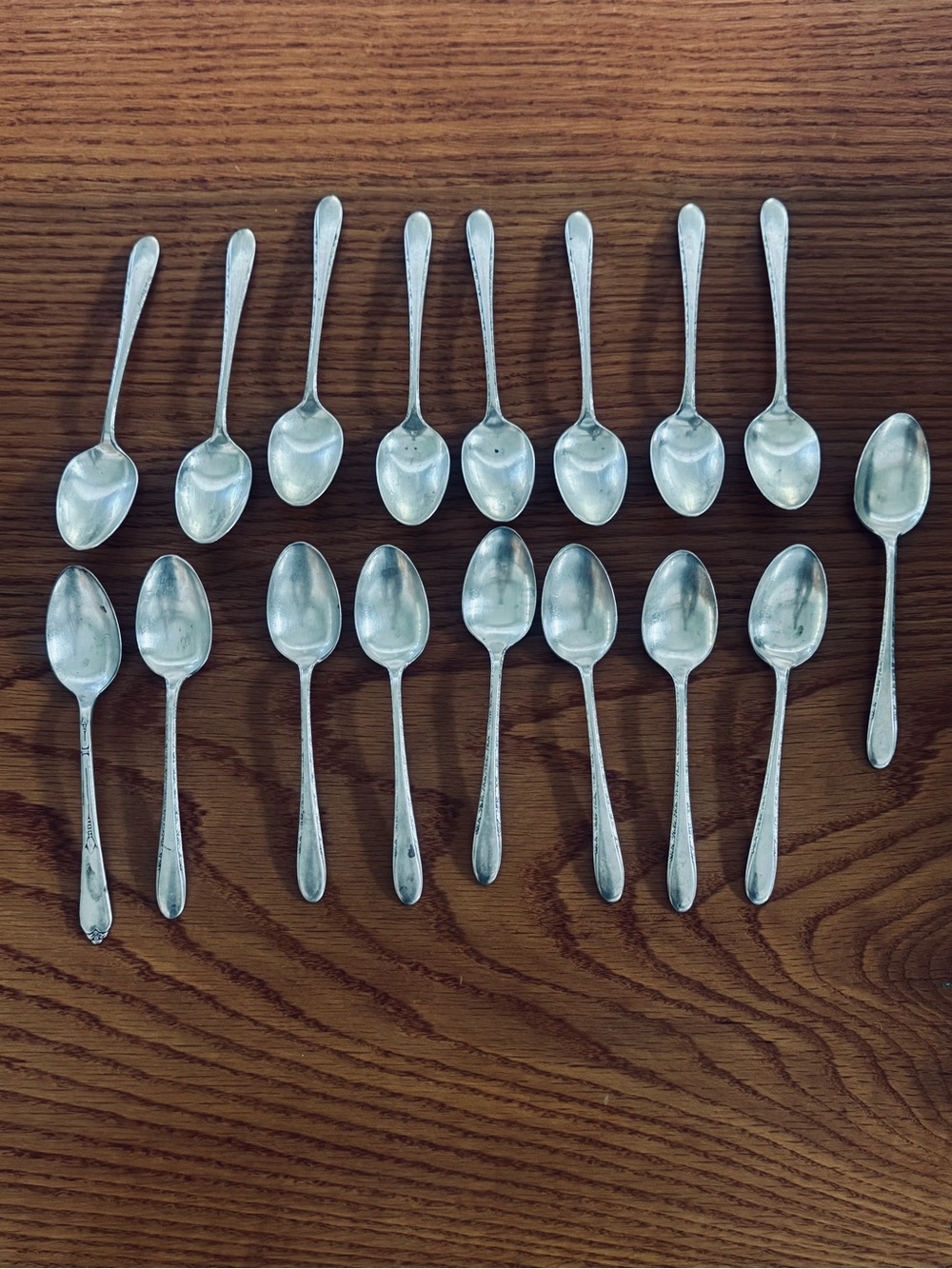 Vintage Gorham Silver Plated Flatware Invitation 1940 Set 23 Spoons Tea, soup